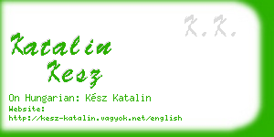 katalin kesz business card